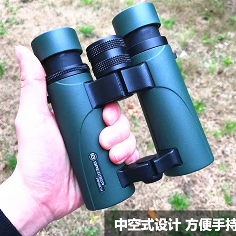 Bresser binoculars Pirsch 8/10x42 with high quality phase coating and inert gas filling, waterproof 8/10x34 portable telescope