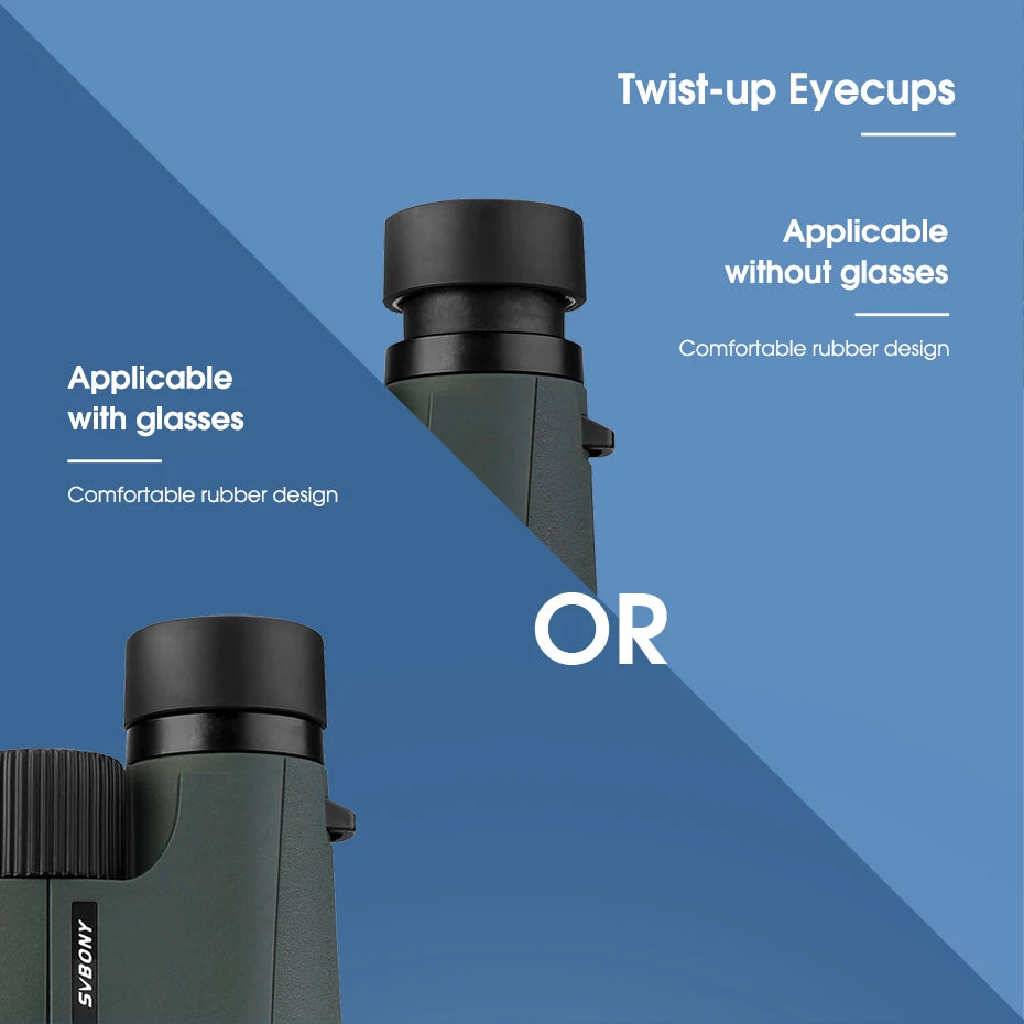 SVBONY Telescope SA203 12x50 Binoculars Professional Powerful BAK4 IPX7 Waterproof Camping Equipment for Birdwatching Stargazing