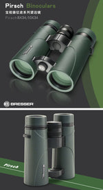 Bresser binoculars Pirsch 8/10x42 with high quality phase coating and inert gas filling, waterproof 8/10x34 portable telescope
