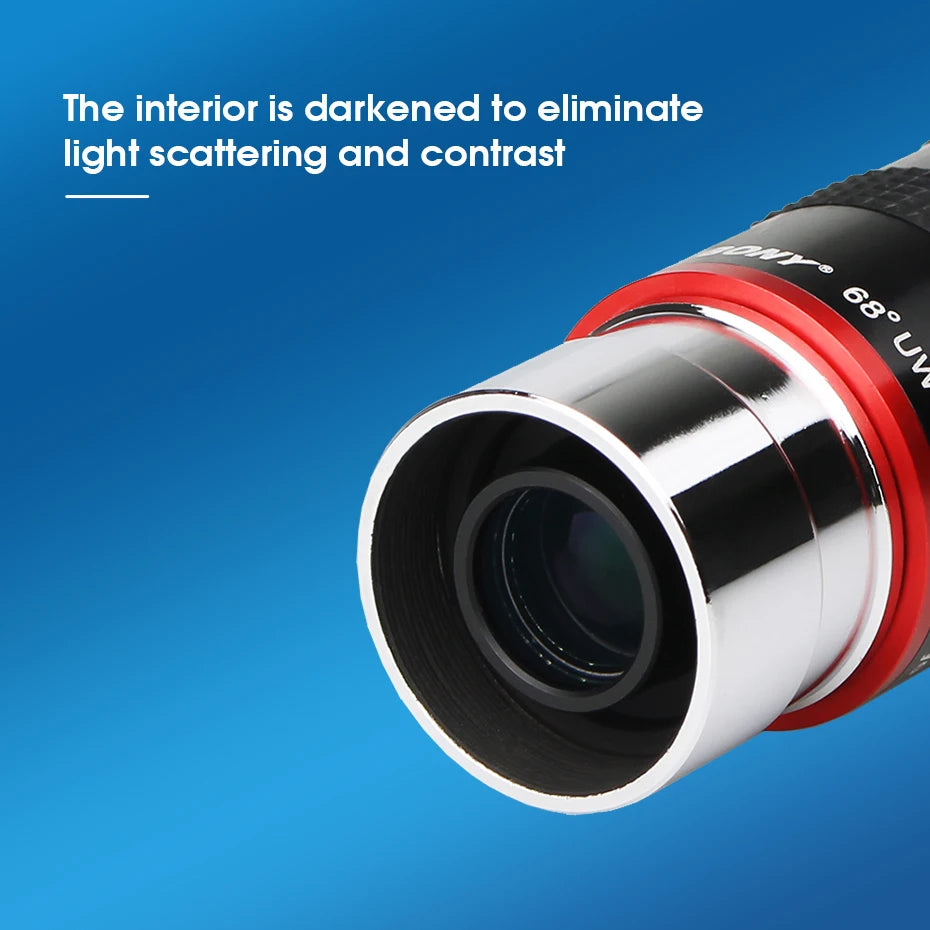 SVBONY 68° Ultra Wide Angle 6mm/ 9mm /15m /20mm Telescope Eyepiece FMC 1.25