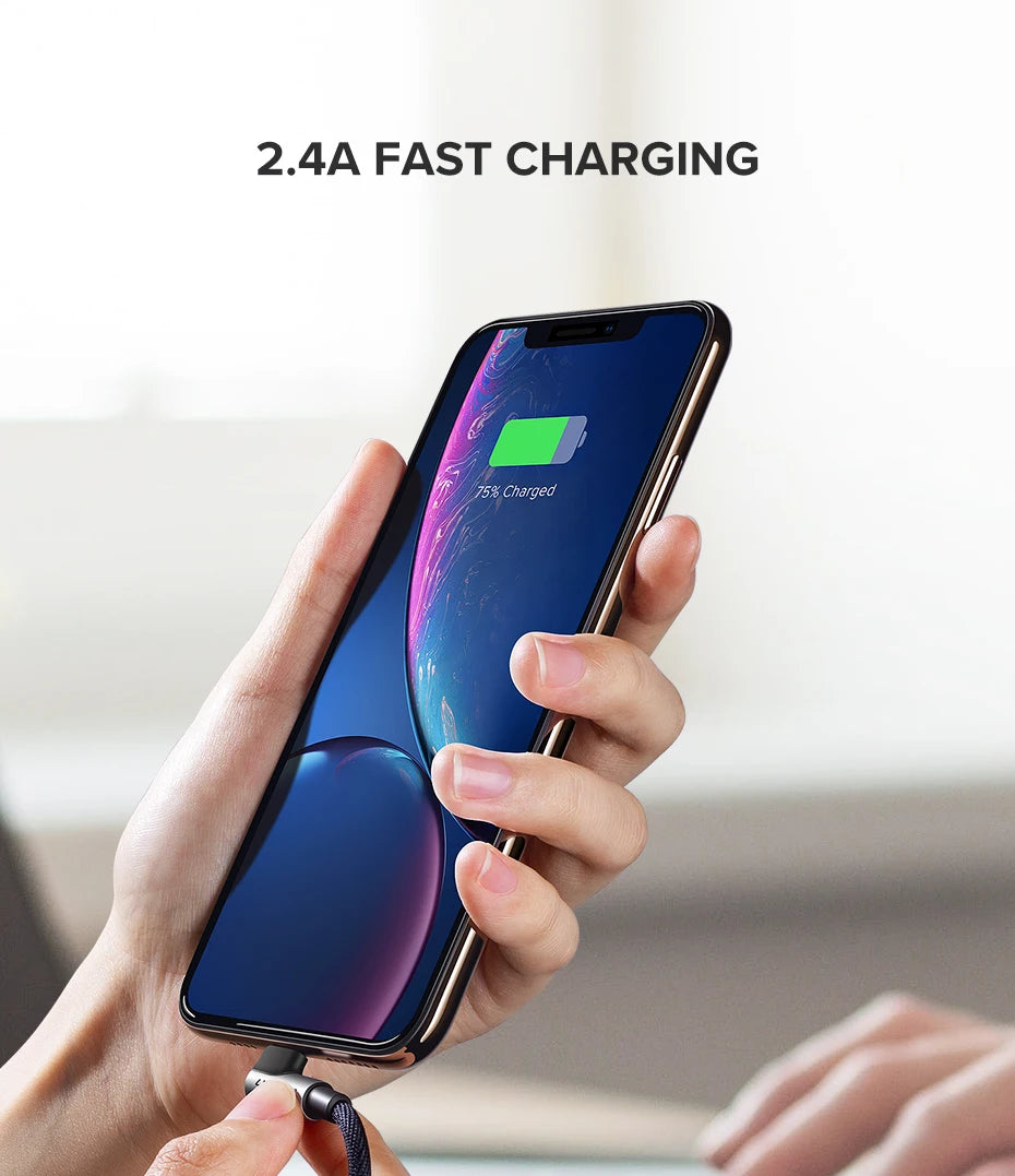 UGREEN MFi USB Cable for iPhone 14 13 12 Pro Max 2.4A Lightning Fast Charging Phone Data Cable for iPhone for iPad