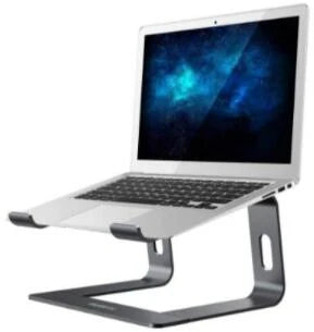 Ergonomic Aluminum Laptop Stand, Detachable Laptop Riser, Notebook Holder Compatible