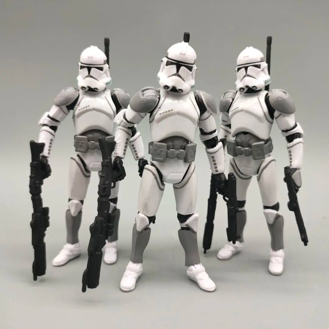 Lot of 3 Star Wars Elite Force 501st 442nd Shadow Utapau Gree Shock Battalion Trooper 3.75