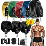 Premium 165kg Fitness Resistance Loop Bands Set for Exercise, Yoga, Training, Workout, Gym Equipment for Home Bodybuilding Men Weights