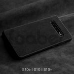 ALCANTARA Case for Samsung Galaxy S25 Ultra S24 S23 S22 Plus FE 5G Supercar Interior Same Artificial Leather Phone Cases