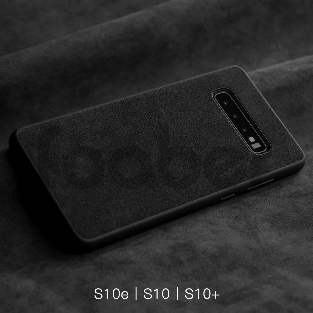 ALCANTARA Case for Samsung Galaxy S25 Ultra S24 S23 S22 Plus FE 5G Supercar Interior Same Artificial Leather Phone Cases