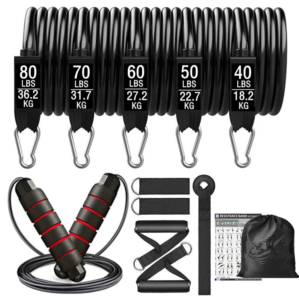 Premium 165kg Fitness Resistance Loop Bands Set for Exercise, Yoga, Training, Workout, Gym Equipment for Home Bodybuilding Men Weights