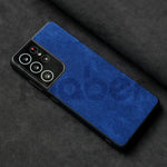 ALCANTARA Case for Samsung Galaxy S25 Ultra S24 S23 S22 Plus FE 5G Supercar Interior Same Artificial Leather Phone Cases
