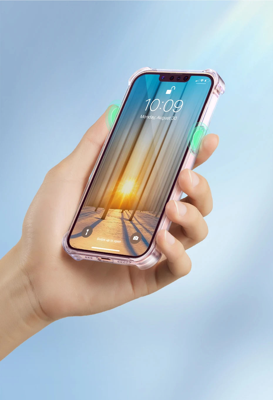 UGREEN Airbags Case for iPhone 15 14 13 Pro Max Shockproof Clear Case for iPhone 15pro Lens Protection Cover TPU Phone Case