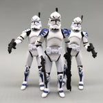 Lot of 3 Star Wars Elite Force 501st 442nd Shadow Utapau Gree Shock Battalion Trooper 3.75" Loose Action Figure Collection