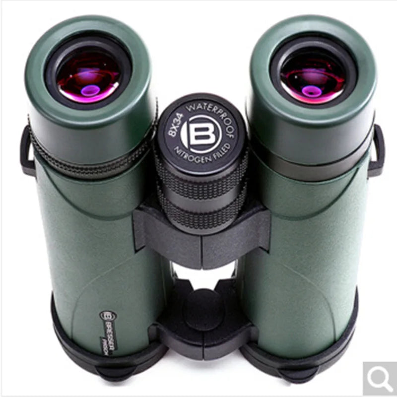 Bresser binoculars Pirsch 8/10x42 with high quality phase coating and inert gas filling, waterproof 8/10x34 portable telescope