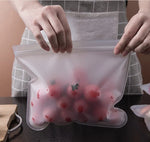 Reusable Silicone Food Storage Bags – Leakproof, Stand-Up, Zip Shut