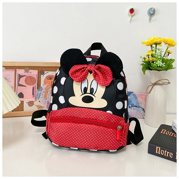 Disney New Backpack 2025 Minnie Schoolbag For Kids Cartoon Kindergarten Schoolbag Kawaii Pink Backpack As a Gift For Children