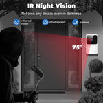 WiFi Video Doorbell Wireless HD Camera IR Alarm Security Smart Home Door Bell WiFi Intercom for Home