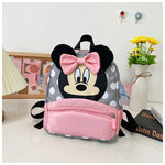 Disney New Backpack 2025 Minnie Schoolbag For Kids Cartoon Kindergarten Schoolbag Kawaii Pink Backpack As a Gift For Children