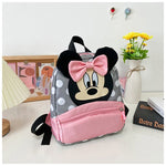 Disney New Backpack 2025 Minnie Schoolbag For Kids Cartoon Kindergarten Schoolbag Kawaii Pink Backpack As a Gift For Children