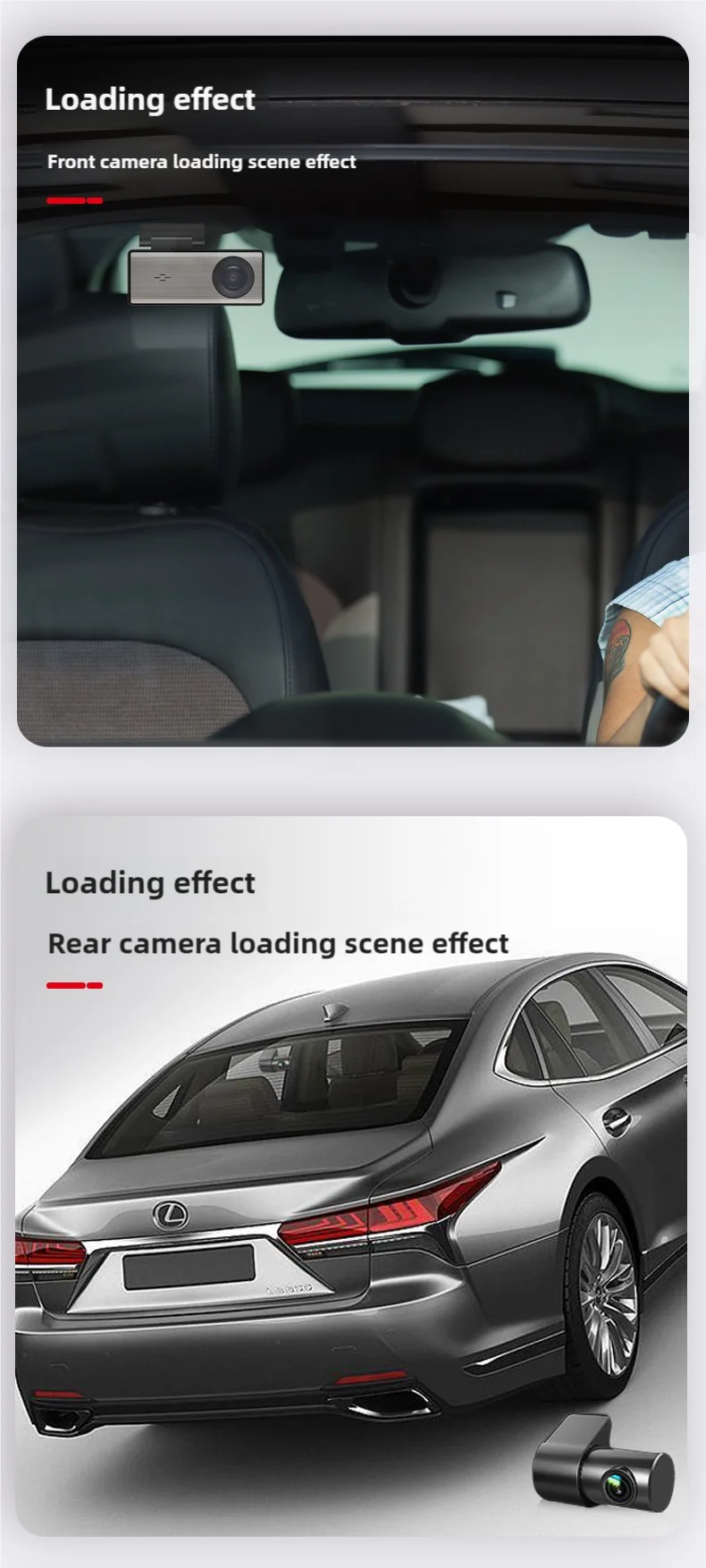 4K HD Dual Lens Dash Cam Car DashCam 3.16 IPS Screen 2K 1080P Camera Recording WiFi GPS Parking Monitoring ADAS Loop Recording