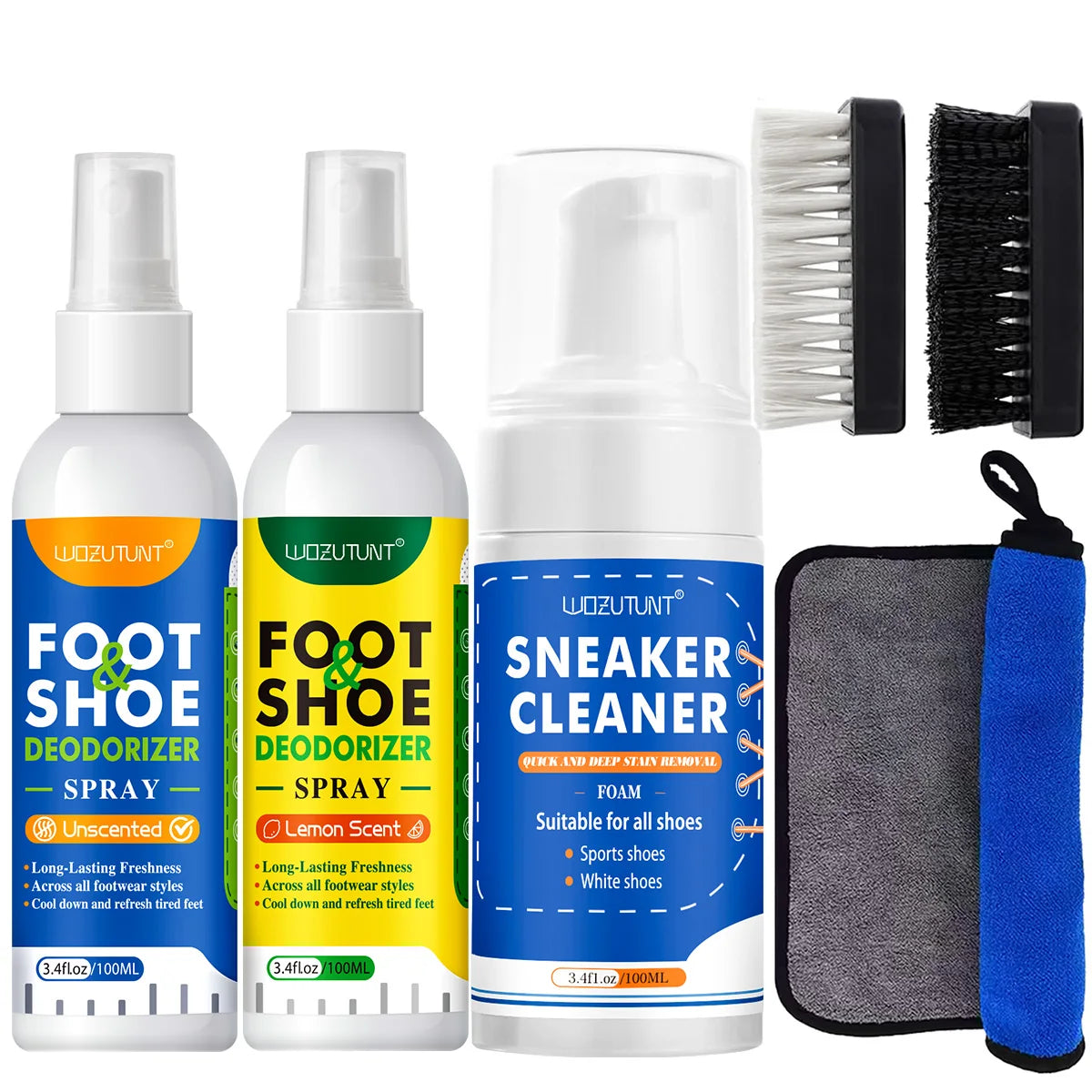 100ml Foot Shoes Deodorizer Spray Lemon Perfume Odor Nemesis Antibacterial Stink Removal Freshener