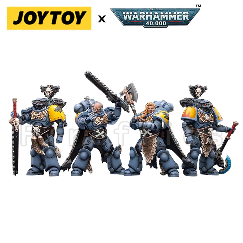 1/18 JOYTOY Action Figure – Warhammer 40K Horus Heresy Space Wolves Logan Ghostwolf Mecha Model