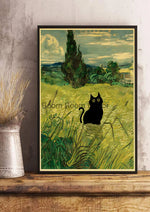 Digital Cats Cute Poster Kraft Paper Prints Modern DIY Funny Cartoon Room Painting Prints Art Picture Posters Living Room Decor