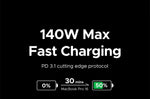 UGREEN 200W Travel GaN Charger PD 3.1 140W QC4.0 3.0 Quick Charge For Macbook Pro Laptops iPhone 17 16 Samsung S25 Xiaomi Tablet