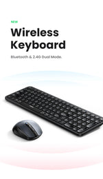 UGREEN Keyboard Wireless Bluetooth & 2.4GHz Russian/Korean/English Keycaps for Laptop MacBook iPad PC Tablet Bluetooth Keyboard