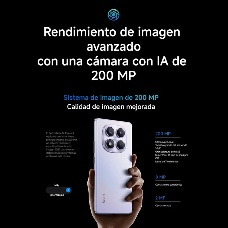 Xiaomi Redmi Note 14 Pro Nfc, Mediatek Helio G100-Ultra, 200Mp Camera, 5500Mah Battery, 120Hz Screen, Charger Not Included