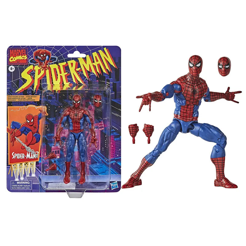 Hasbro Spider Man 2099 Miguel O Hara legends Venom Deadpool Action Figure Toys Change Face Statue Model Doll kids for Toy Gift