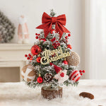 45cm Glitter Tabletop Mini Christmas Tree Add Atmospheres Xmas Tree Decor For Bedroom Home Party Office Home Desktop Ornaments