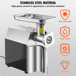 Succebuy Meat Grinder Electric Meat Grinders Grinding Plate Stainless Steel Commercial for Kitchen Restaurant Butcher Store