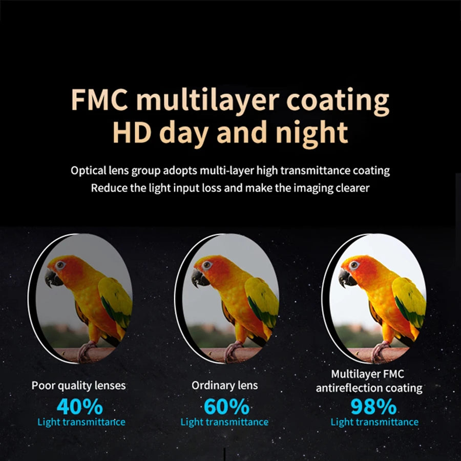 150X Zoom HD Star Moon Professional Astronomical Telescope Space Long Range Binoculars Powerful Monocular with Night Vision