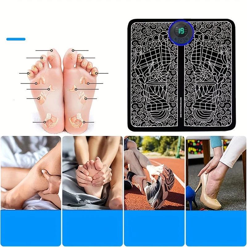 Electric foot massage pad