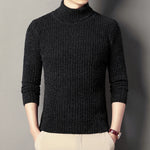 2025 New Turtleneck Sweater Men Solid Color Slim Pullovers Knitted Sweaters Mens Warm Autumn Winter Daily Casual Pullovers Man