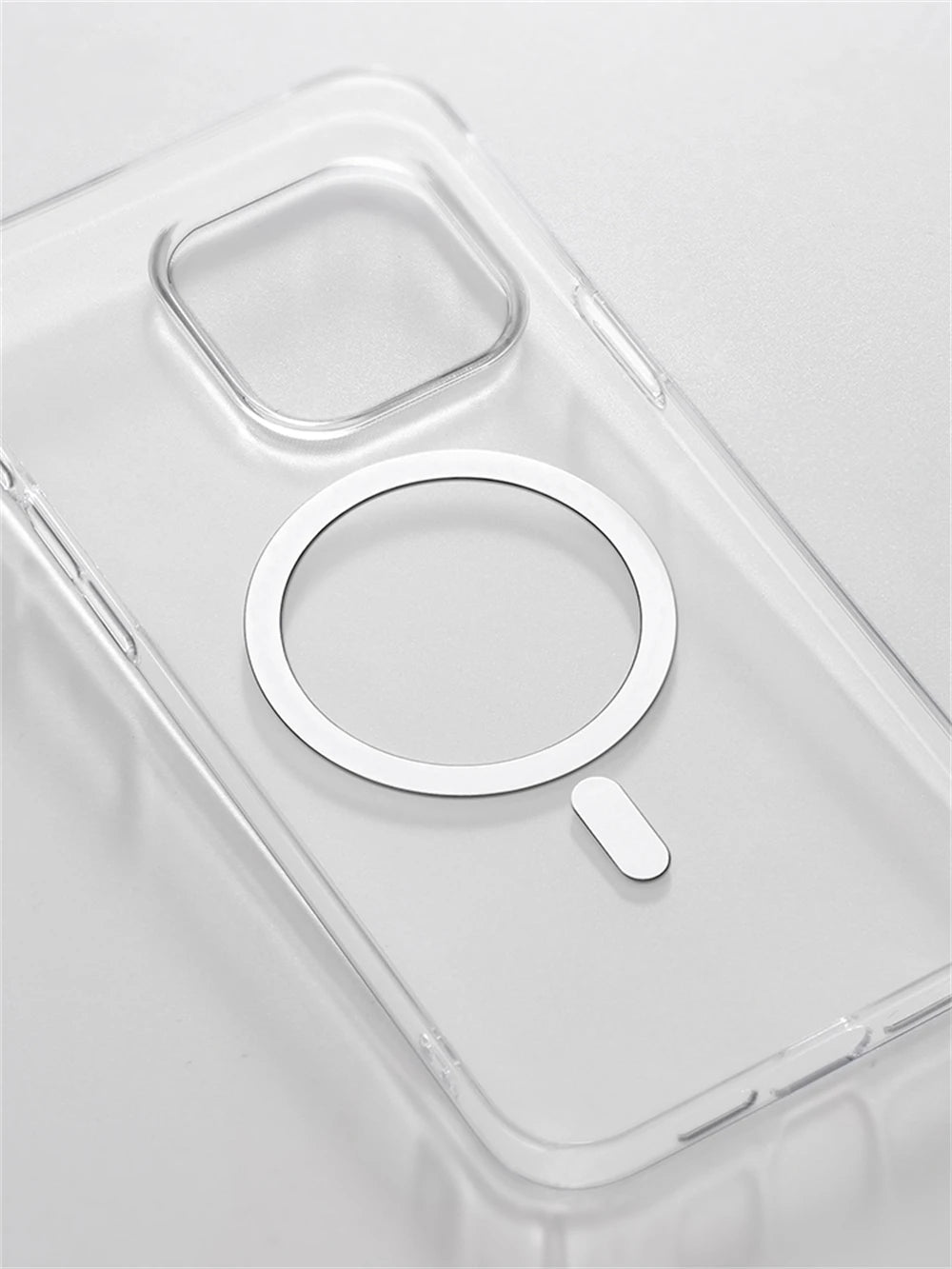Ultra Thin Hard PC HD Transparent Magnetic Case For iPhone 17 Pro Max 16 15 14 Plus 13 12 Magsafe Wireless Charge Clear Cover