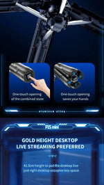 Draagbare telescopische multifunctionele statief telefoon selfie stick