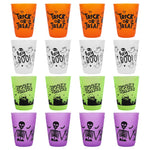 8-24Pcs Halloween Drinking Cups Boo Skull Plastic Juice Cocktail Cup for Halloween Party Home Table Decoration Supplies
