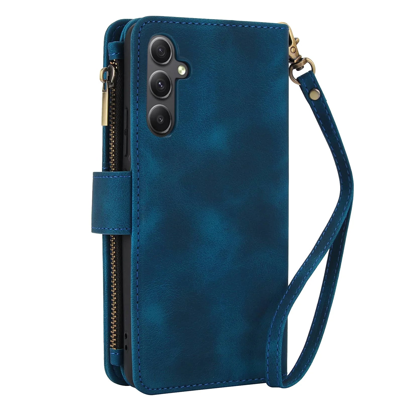 for Samsung Galaxy A35/A34/A25/A24/A73/A72/A55/A54/A53/A52/A15/A14 Case Wallet, Durable Leather Magnetic Buckle Flip Card Holder