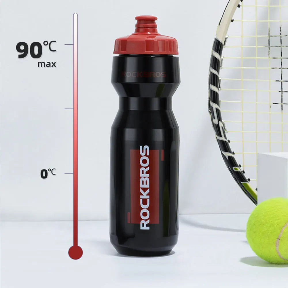 ROCKBROS Cycling Water Bottle+Water Bottle Holder 2-Piece Set -750ml Sports Water Bottle+Integrated Molded Water Bottle Holder