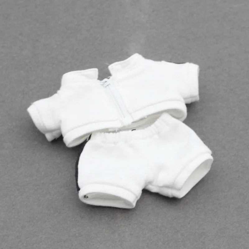 Fashion Sports Clothing for 15/17cm Labubu Doll Peaked Cap Suit Ropa Labubu Outfit Accessories