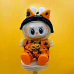 (Without Shoes)For Korea Kpop Exo 3.0 Labubu Halloween Pumpkin Devil Little Bear Doll Dress Cute Decoration 15/17cm Doll