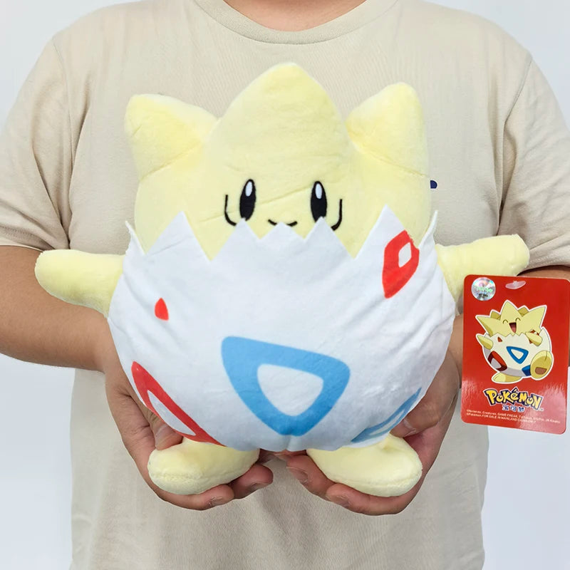Pokemon Kawaii Togepi Stuffed Toys Cartoon&Cute Plush Dolls Throw Pillow Birthday Gift for Kids Upgrade Bigger Shape