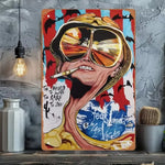 Halloween Horror Movie Metal Sign - Shabby Tin Wall Art, Man Cave Theater Home Decor