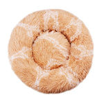40-90cm 6 Sizes Round Pet Bed for Large Dog Bed Super Soft Cat Bed Plush Dog House for Medium Dog House Winter Warm Sleeping