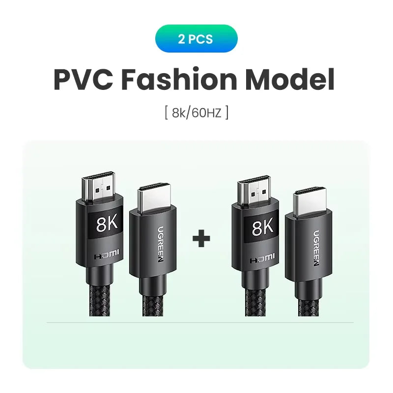 UGREEN HDMI 2.1 Cable 8K 60Hz 48Gbps Earc Ultra High-Speed HDMI-Compatible Cable for Xiaomi TV Box Laptop Projector PS4 PS5