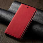 Leather Flip Phone Case For Xiaomi Redmi Note 8 9T Note 10S 11S 12 13 14 Pro Fashion Magnetic Wallet Bracket Shockproof Cover