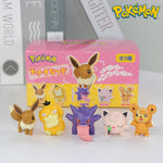 Pokemon Figure Toys Fuecoco Mew Gengar Sylveon Sprigatito 4-6pcs PVC Model Dolls Cute Small Desktop Decoration Gifts With Box