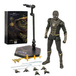 ZD Toy Spider Man No Way Home Marvel legends 1/10 Peter Parker Gold Black Red Model Action Figure Adult Collectible Toy