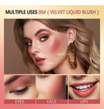 Blush Liquid Blusher Real Makeup Blush Matte Palette Blusher Cosmetics Products Liquid Cream Stick Pink Face raremakeup Beauty