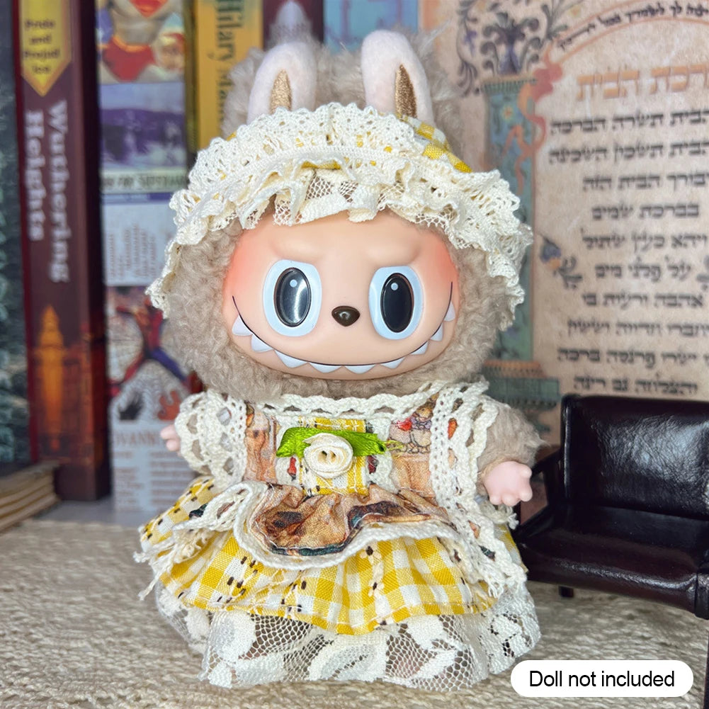 Doll Clothes Outfit Accessories For 17cm Labubu V2 V1 Doll's Clothing  Different styles Cosplay dress Kid Toy Gift