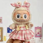 17cm Cute Mini Plush Doll'S Clothes Outfit Accessories For Korea Kpop Exo Labubu Idol Dolls Skirt Hat Clothing DIY Kids Gift